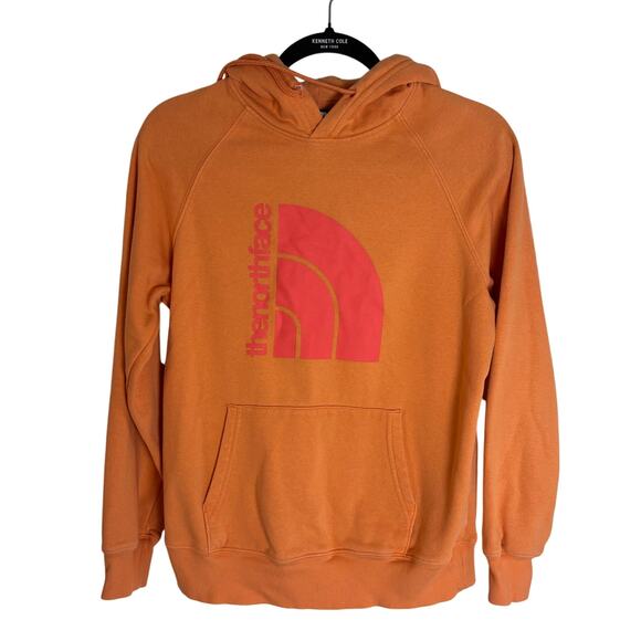 The North Face Other - The North Face Hoodie Men's Small Orange logo Pullover Sweatshirt